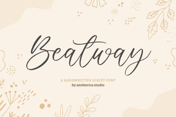 Beatway: A Handwritten Script for Creative Projects