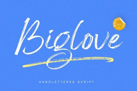 Big Love Font for Editorial Design