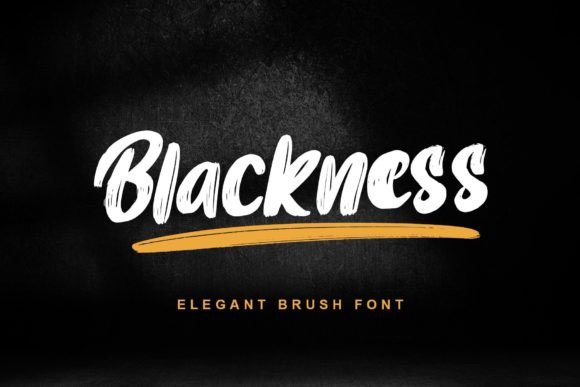 Blackness: A Bold Script Font for Digital Marketing