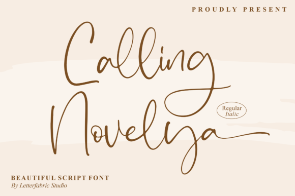 Calling Novelya: A Stylish Font for Business
