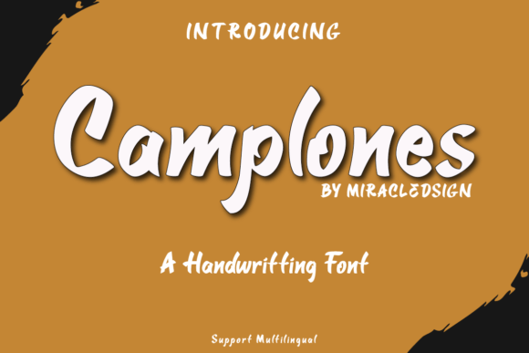 Camplones: Handwritten Font for Web Design