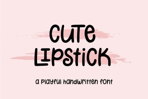 Cute Lipstick Font for Creative Projects