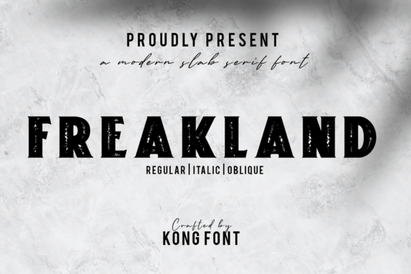 Freakland: A Playful Font for Creative Projects