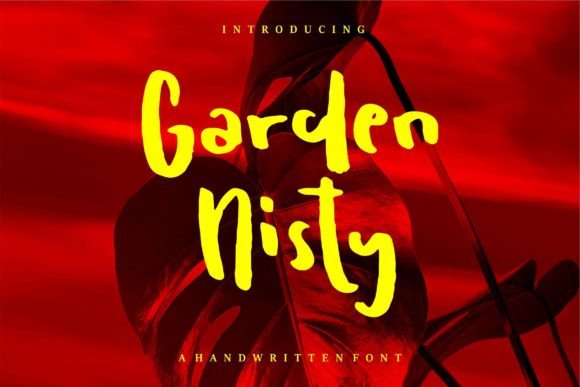 Garden Nisty: A Handwritten Font for Creative Projects
