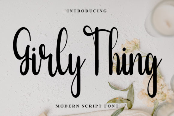 Girly Things: A Curvy Font for Creative Projects
