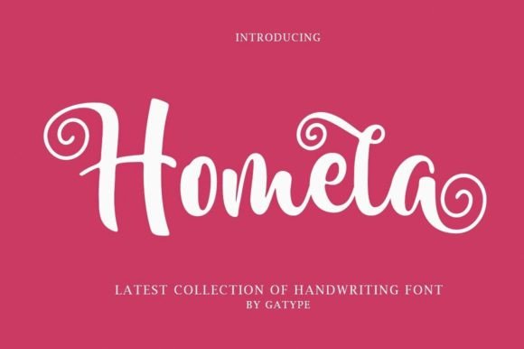 Homela: A Bold Script Font for Digital Marketing
