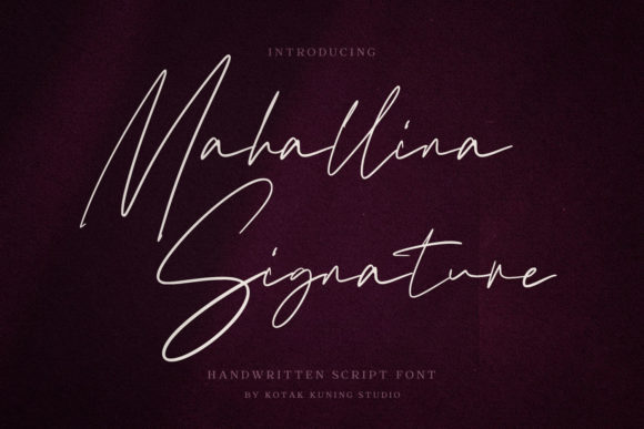 Mahallina: A Modern Script Font for Editorial Elegance