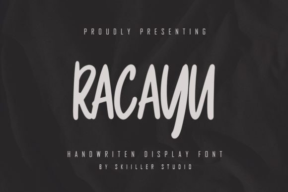 Racayu: A Stylish Handwritten Font