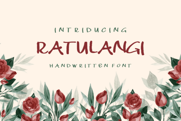 Ratulangi: A Handmade Script Font with Timeless Craft Appeal