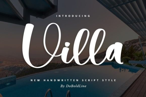 Villa: A Stylish Font for Business Branding