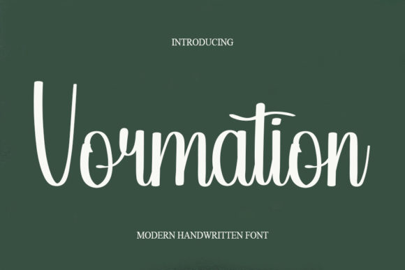 Vormation: A Stylish Font for Web Design