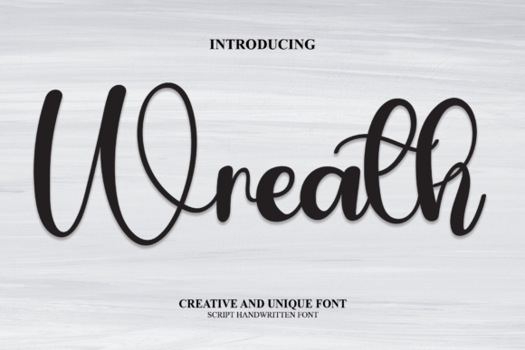 Wreath Font: Elegant Script for Editorial Design